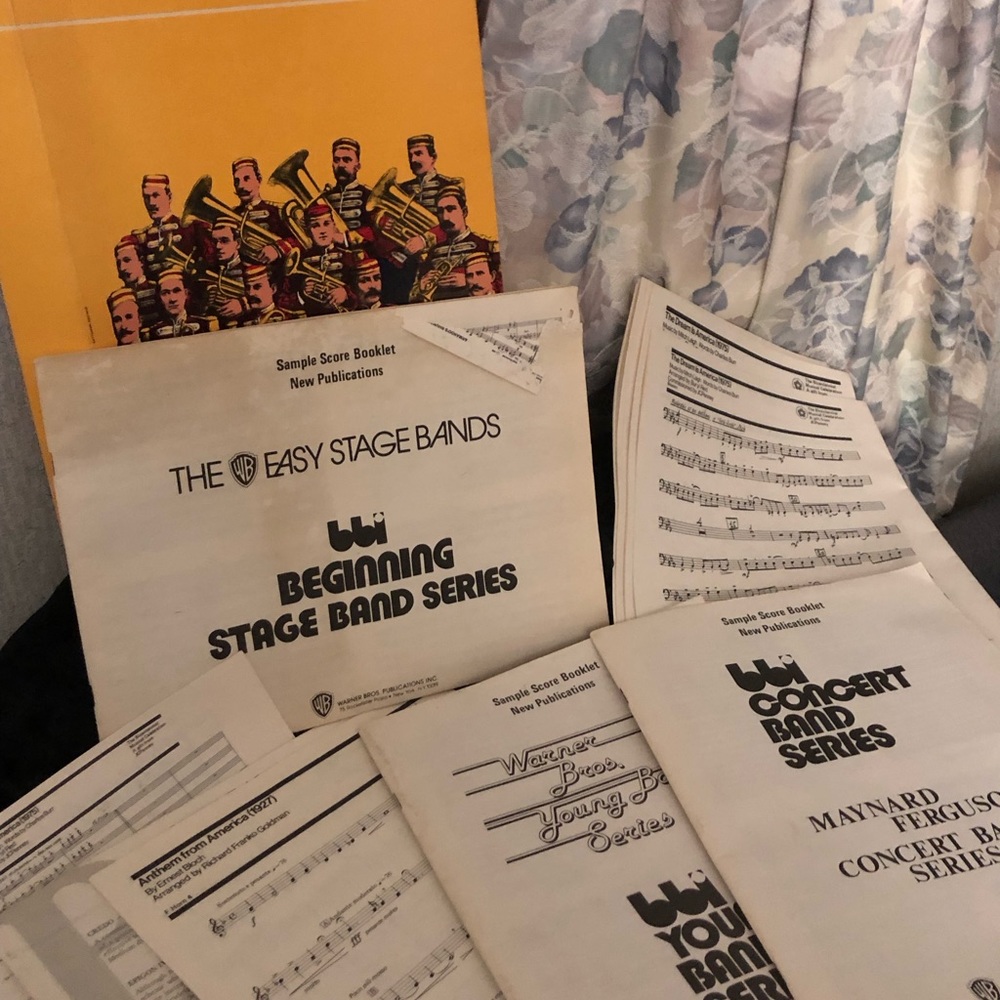 Vintage 1976 Marching Band Sheet Music